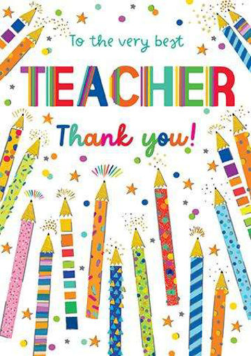 Picture of TO THE VERY BEST TEACHER THANK YOU CARD